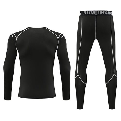 2024 Spring and Autumn New Quick-Dry Compression Tight Men's and Children's Long-Sleeve Long-Pant Compression Suit Fitness Pants Running Sports Set