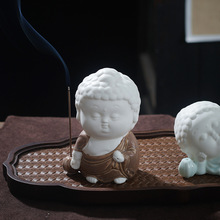 国风如来创意小佛摆件陶瓷线香插卧香座家用香器办公室桌面香薰炉