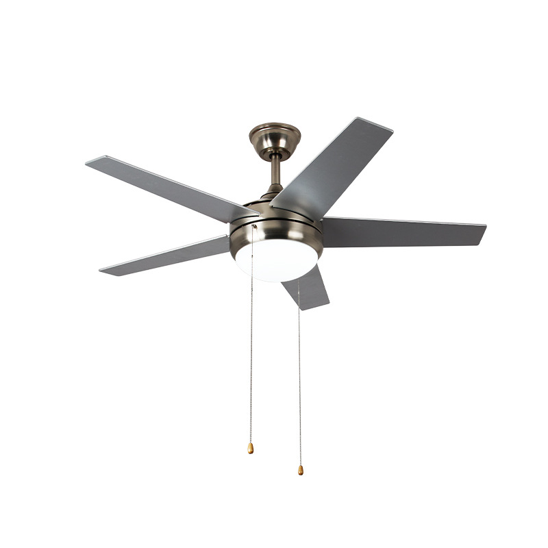 Lámpara Ventilador de Techo con Inversor, con Interruptor de Cuerda y Control Remoto para Sala de Estar y Dormitorio