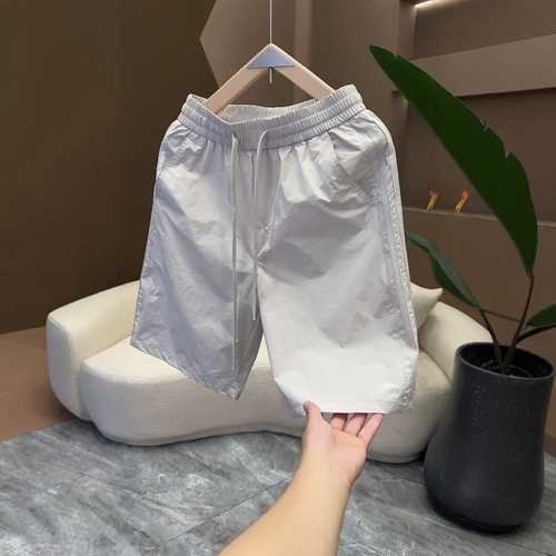 2025 Summer New Versatile Breathable Cooling Quick-Drying Five-Pocket Shorts for Men Solid Color Sports Casual Shorts Couple's Style