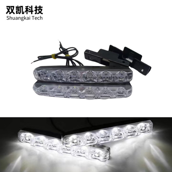 汽车日行灯小鱼叉6灯 厂家直销小鱼叉日行灯 日间行车灯
