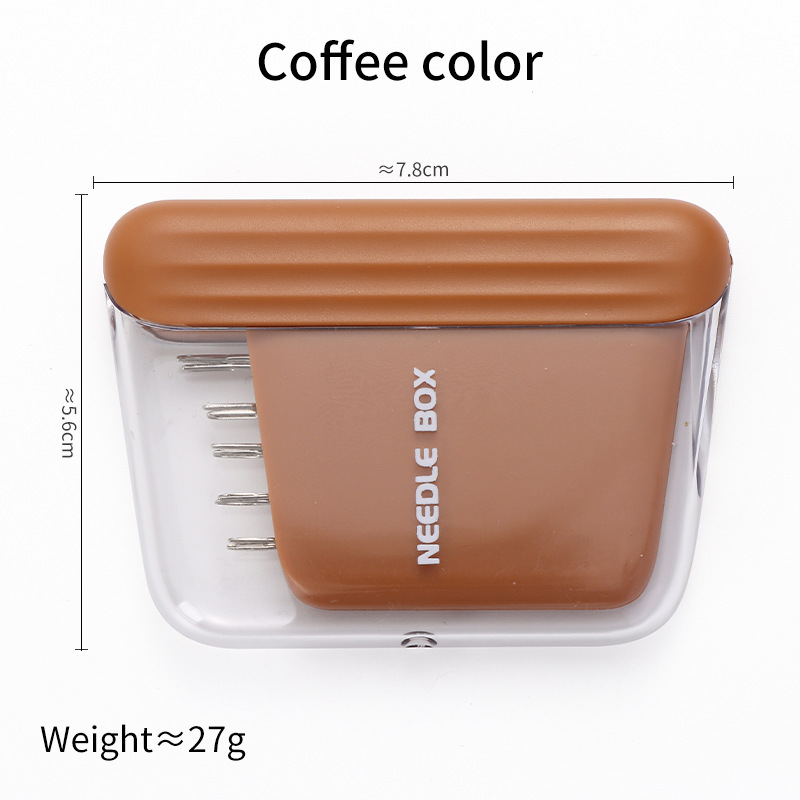 Caja de agujas magnéticas portátil para el hogar, conjunto de agujas de coser para el dormitorio de estudiantes, caja de almacenamiento de color, agujas de coser a mano de múltiples especificaciones