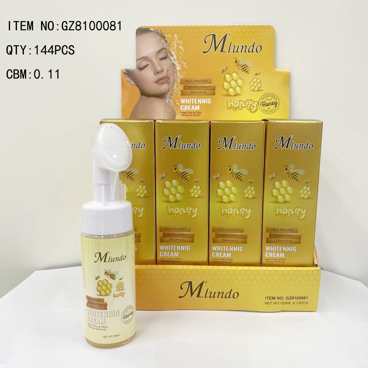 MLUNDO suave cepillo de la cabeza removedor de maquillaje de espuma mousse removedor de maquillaje Limpieza de silicona cepillo de cabeza de una sola pieza de generación de cabello limpiador facial