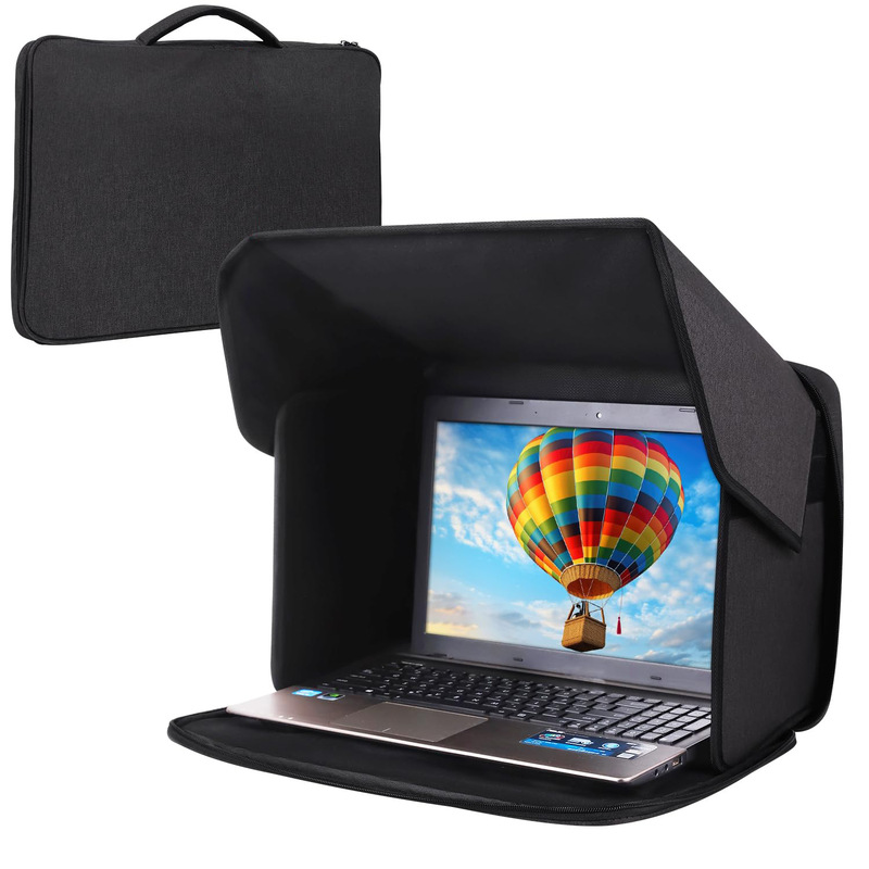 Cross-Border Spot Outdoor Laptop Sunshade Computer Privacy Cover Foldable Portable Laptop Protective Cover