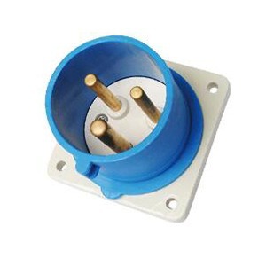 宁波正邦 16A 100-130V~2P+E,IP44 暗装工业插头 FP12341