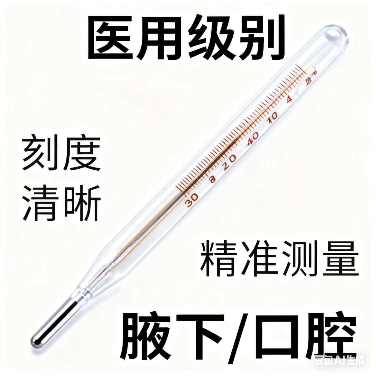 Ahua Medical Dongyue Brand Mercury Glass Thermometer Triangular Mouth Watch Thermometer Manufacturer Spot Direct Supply