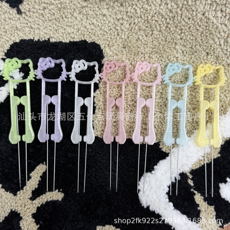 Bowknot Kt【Yuwanjia Double Needle Bead Pen】Beading Tool Pen One Piece Salted Fish Bead Pen 2.6mm