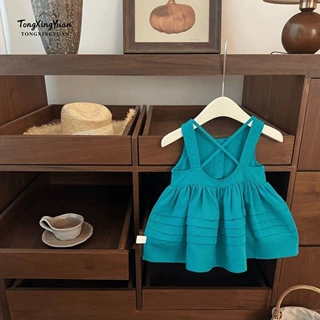 【夏季新品】显白可爱！女童度假小露背超凉爽女宝宝公主背心裙子