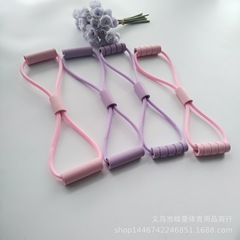 浅い純色の八の字の力器の家庭用のフィットネスの力の縄は肩の美の背中を開けて背中を引っ張る器のヨガの運動の補助のベルトを引っ張ります。