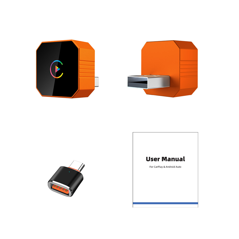New Hot-Selling Wired-To-Wireless Carplay Box/Android Auto Two-In-One Adapter Car Connectivity Box