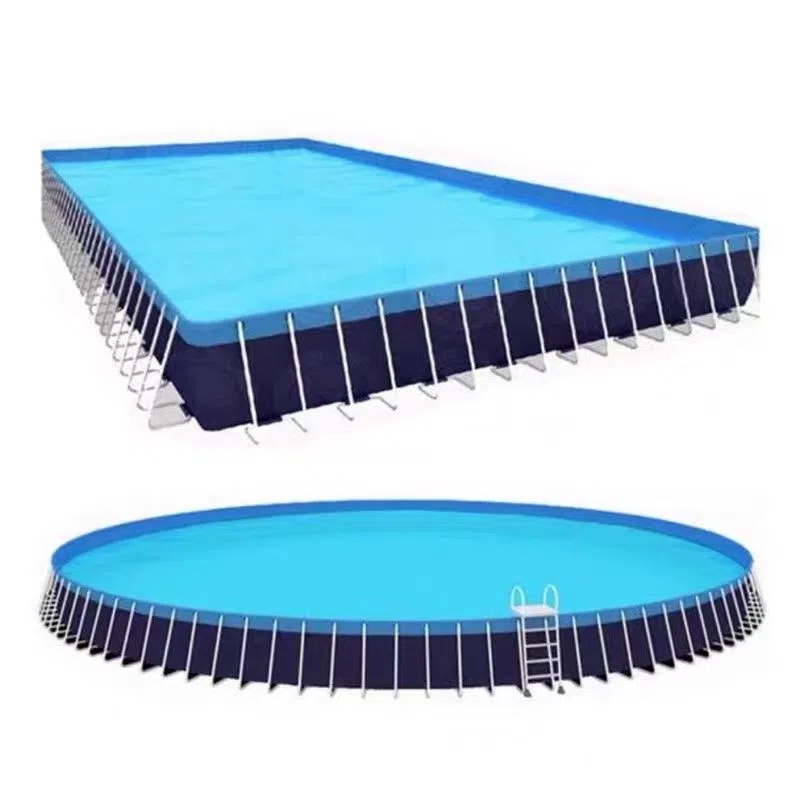 Piscina de soporte transfronterizo pequeño hogar engrosado revestimiento de PVC piscina infantil al aire libre depósito plegable al por mayor image 6