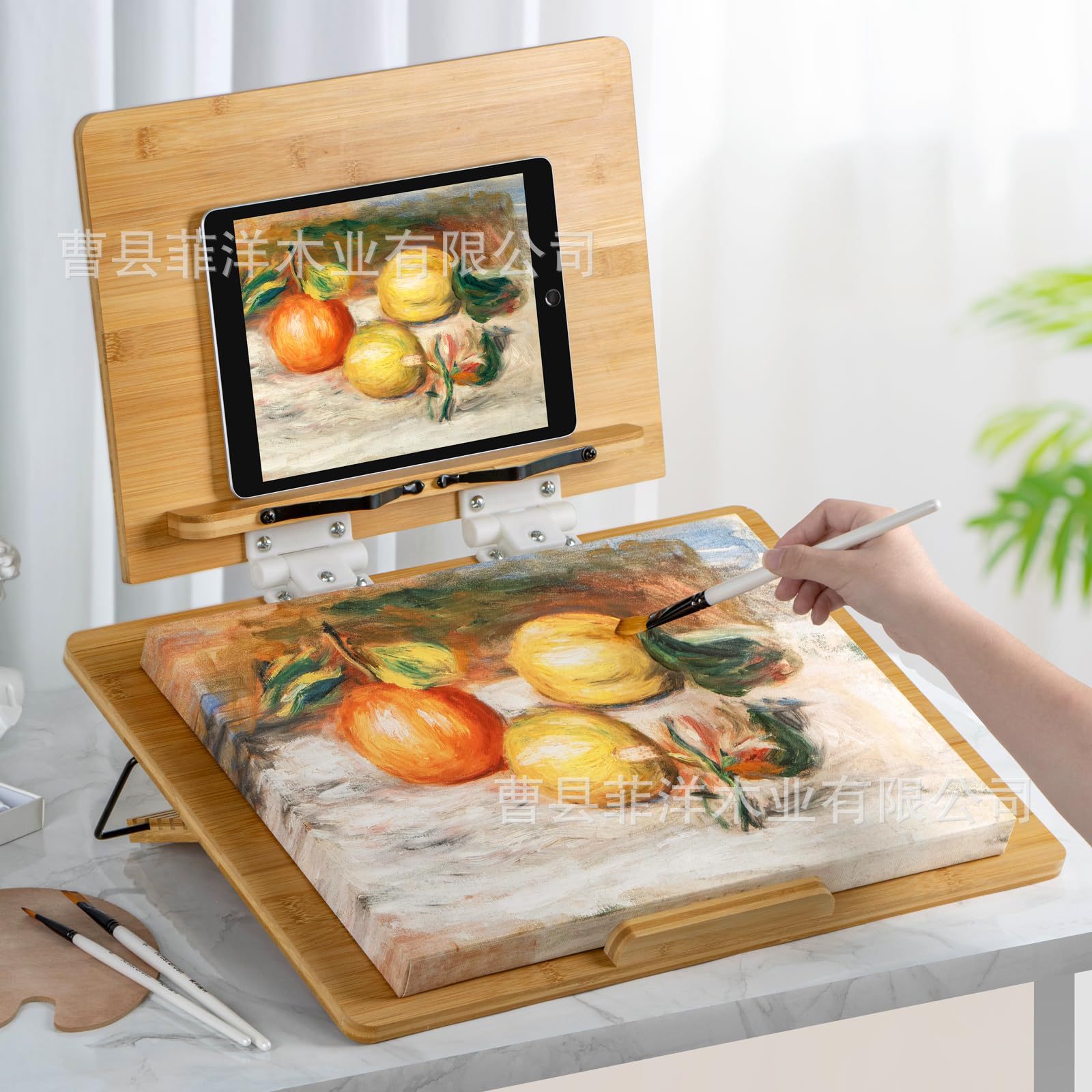 Foldable Wooden Easel Wooden Drawing Frame Handmade Art Drawing Table Outdoor Foldable Wooden Drawing Board