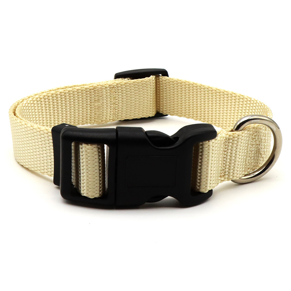 Suministros para mascotas collar perro correa de entrenamiento para perros suministros macaron color Doble D Hebilla correa de perro ajustable