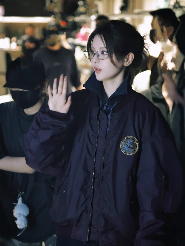 毒家现货正确版本高品质BL家2025新款徽章飞行员夹克外套男女同款|undefined