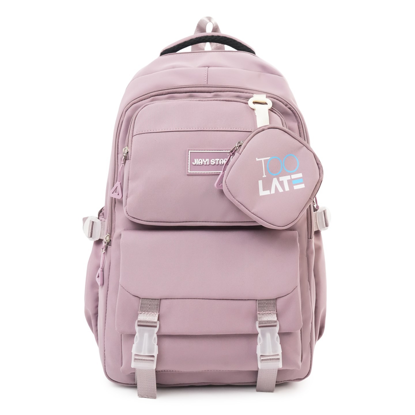 Mochila de dibujos animados de gran capacidad, mochila de escuela secundaria simple y encantadora, tendencia casual para estudiantes universitarios, libro de parejas