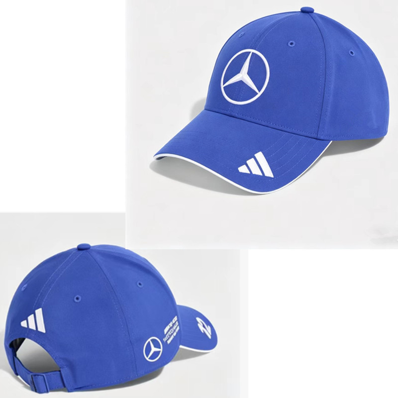New foreign trade model Mercedes-AMG car cap, racing-themed, monster embroidered, unisex style baseball cap