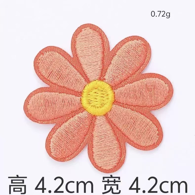 国境を越えたアマゾンの精巧な立体マカロンの小さい花のコンピュータの刺繍の布はDIYの手作業の材料の現物を貼って卸売りします。|undefined