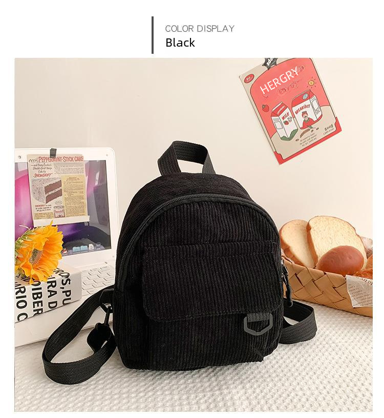 Damen Rucksack Im Vintage Look Aus Kord Für Schule Und Alltag_voghion.com