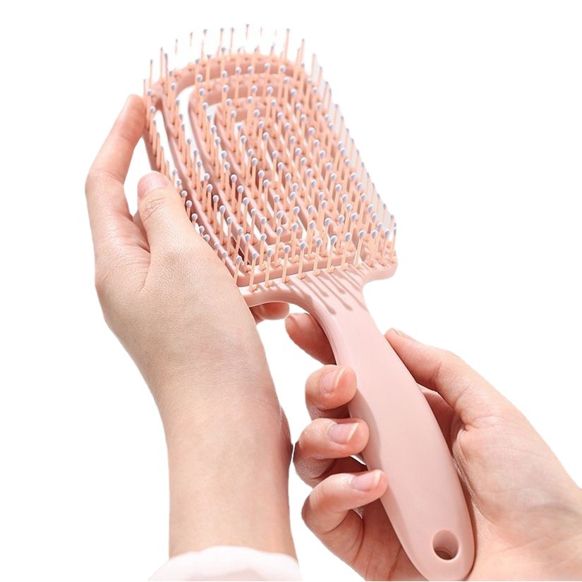Gran peine curvo mullido alto cráneo superior peine pelo largo femenino especial mosquito repelente peine modelado airbag costillas peine hueco
