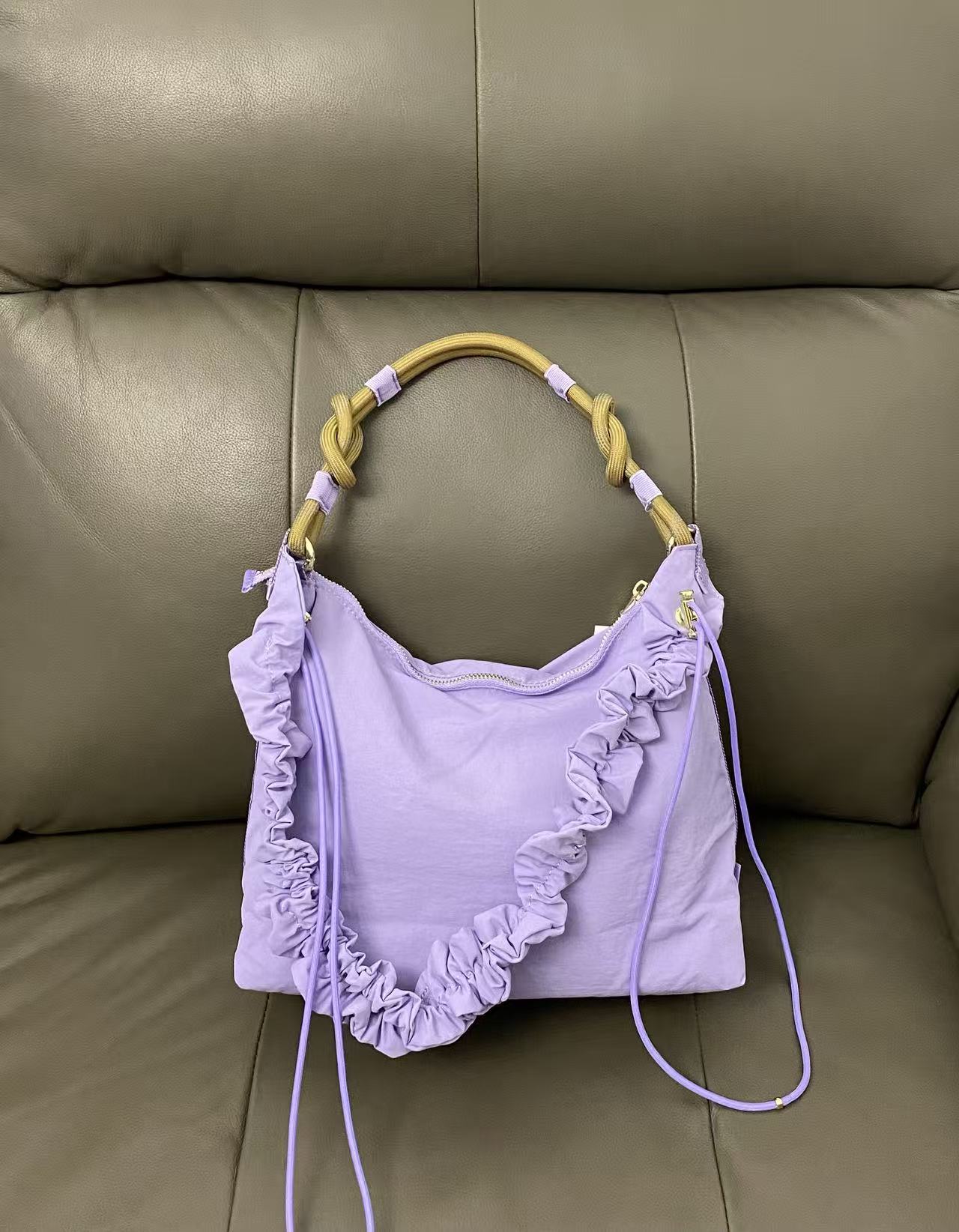 LU Convertible 1.5L 6.5L 16L Large Capacity Hobo Bag Pleated Cloud Crossbody Underarm Bag