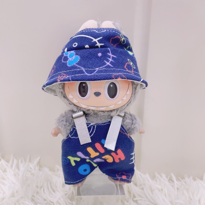 仅衣服】一二三代拉布布娃衣KT喵咪背带裤可爱服饰潮酷套装跨境热|undefined