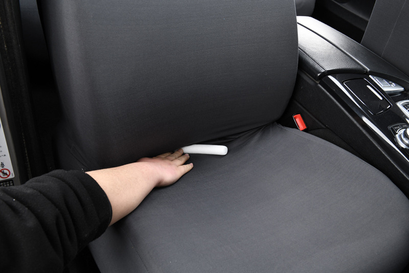 Elastic full-cover fabric seat cover for ride-sharing vehicles, waterproof, suitable for both driver and passenger seats, with elastic edges