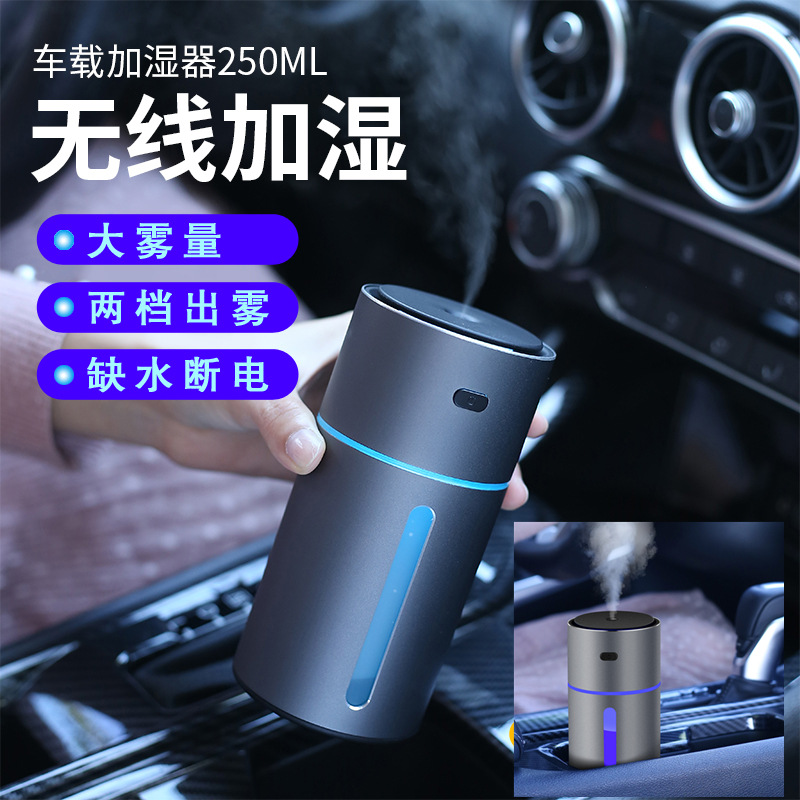 Cross-Border Car Humidifier Home Office Desktop USB Car Large Fog Volume Atmosphere Night Light Small Atomizer