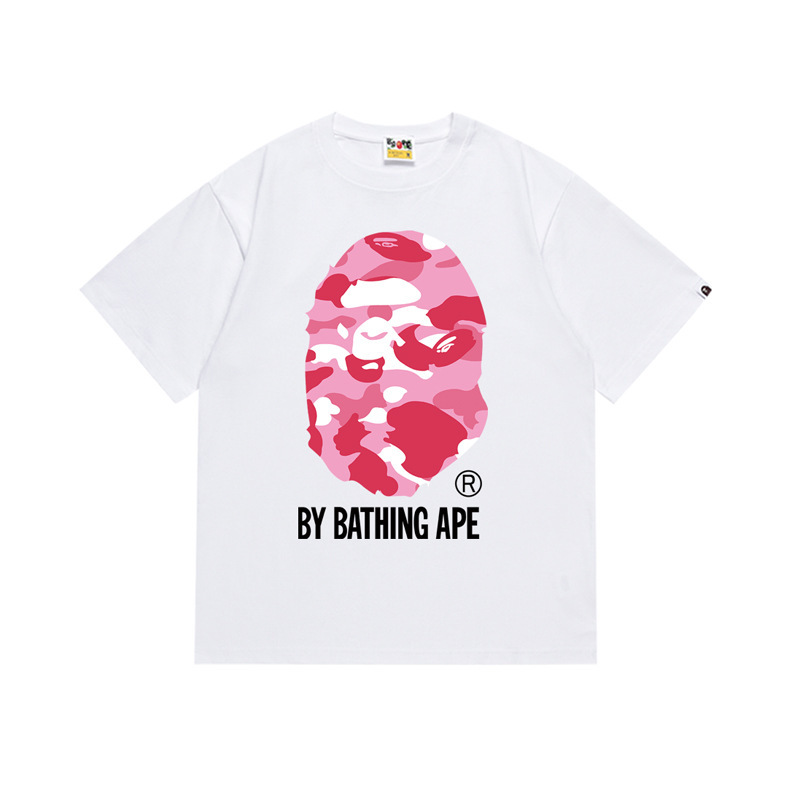 Chaopai cross-border wholesale supply of foreign trade a 260g blockbuster BAPE ape head shark short sleeve T-shirt 6