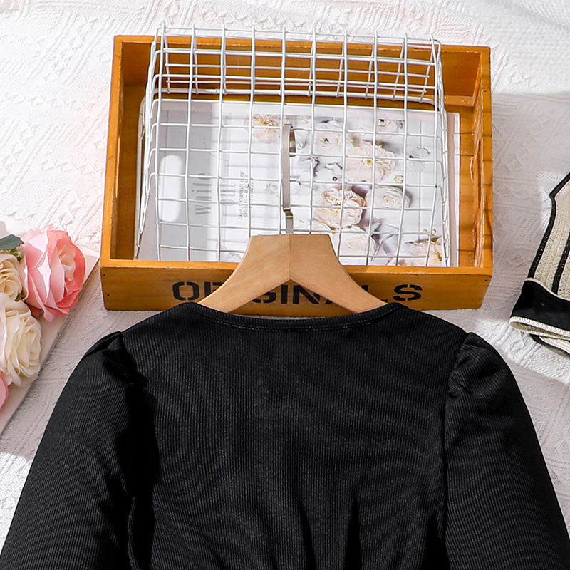 Mädchen Langarm Kleid Mit Blumenmuster Für Den Herbst_voghion.com