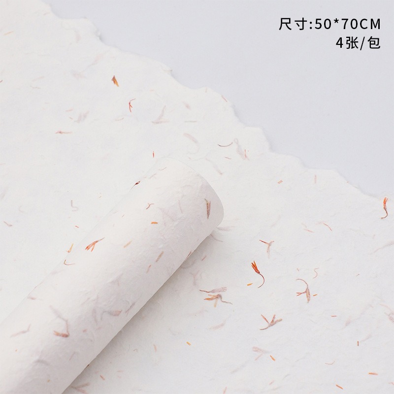 Nuevo papel de pétalo desmenuzado, papel de estilo, papel de embalaje de ramo, papel de embalaje de flores de alta calidad, papel Dongba, papel floral, lote