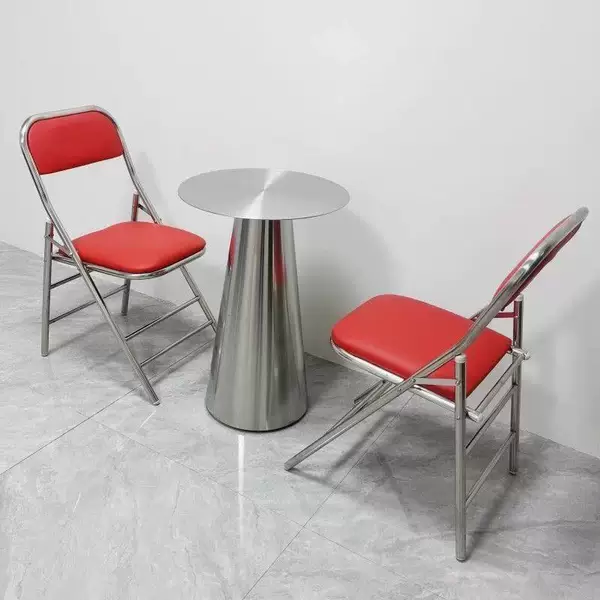 Stainless Steel Solid Table, Trendy Mushroom Table