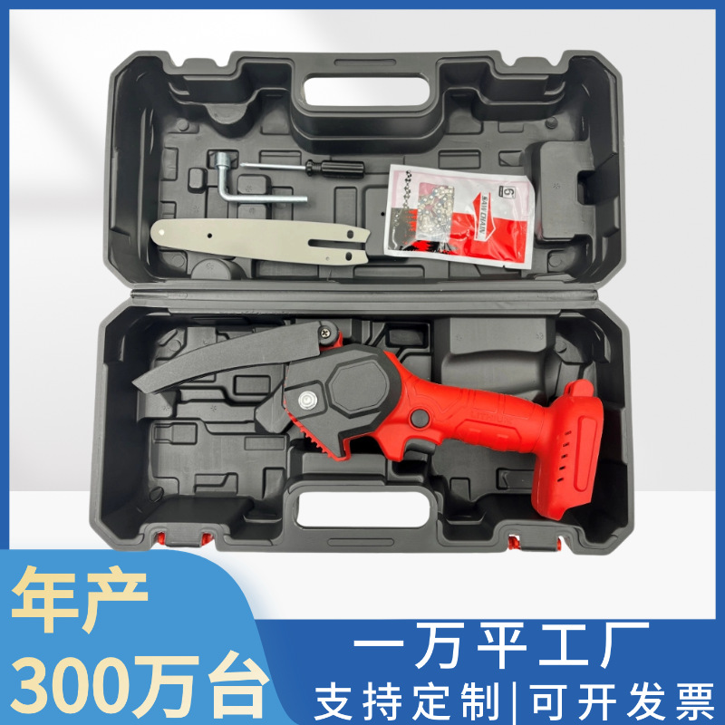 Cruz-Frontera de 4 pulgadas de 6 pulgadas pequeña sierra eléctrica de cadena eléctrica recargable Sierra de poda de registro sierra de mano eléctrica de litio