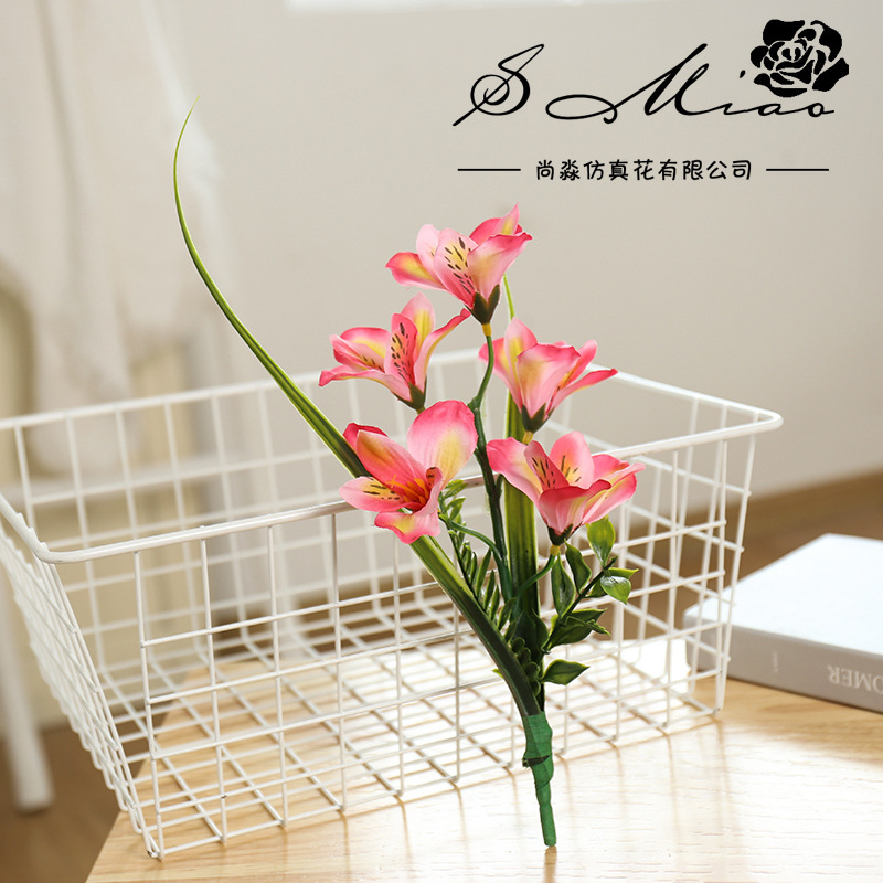 Flor artificial 10-cabeza pequeña huilan bonsai flor artificial bonsai fábrica suministro directo decoración interior pequeños adornos entrega de una sola pieza
