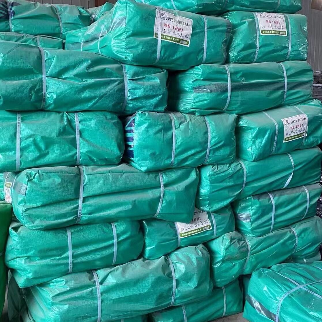 聚乙烯防雨篷布南韩布加厚防水耐晒抗老化水晶绿金包银篷布直销