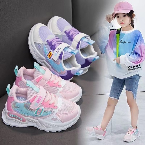 New style sports shoes for boys and girls  autumn comfortable and breathable running shoes for middle and large children, casual shoes, student shoes