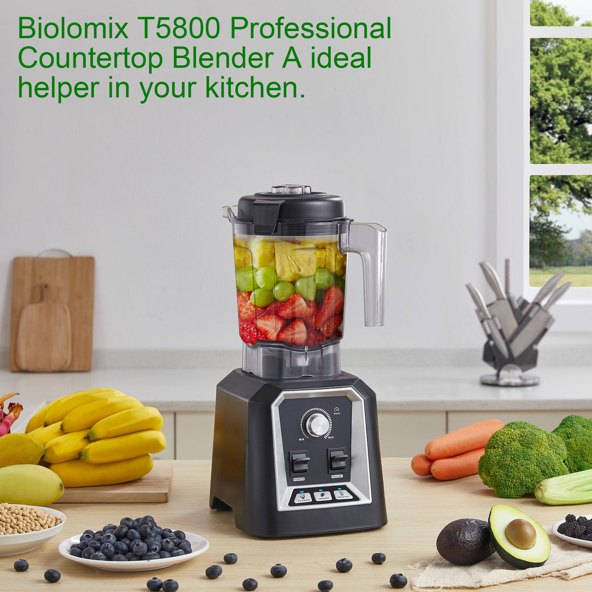 Mezcladora inteligente de comercio exterior transfronterizo gran capacidad alta potencia alta velocidad rompe paredes máquina de jugo máquina de cocina Blender