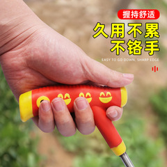 塑料把鍛打農用花鏟園藝鋤草小鏟子 塑柄挖野菜鏟挖大蒜鏟