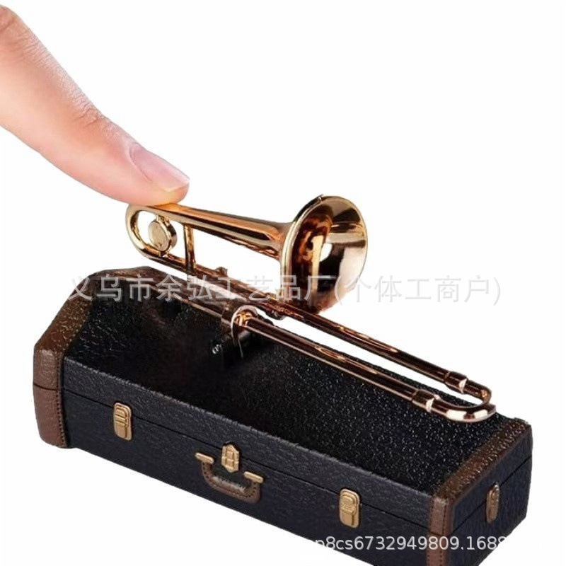 跨境热卖独立站爆款Sad Trombone忧伤的长号迷你装饰摆件|undefined