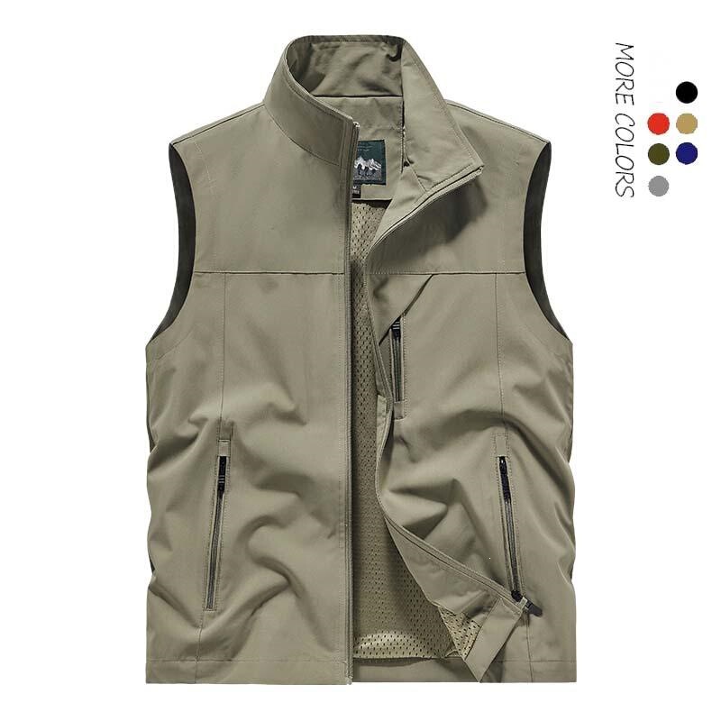 S 85878 Polyester Vest Multi Pocket Casual Mens 涤纶多袋马甲 S 85878 Polyester Vest Multi Pocket Casual Mens 涤纶多袋马甲