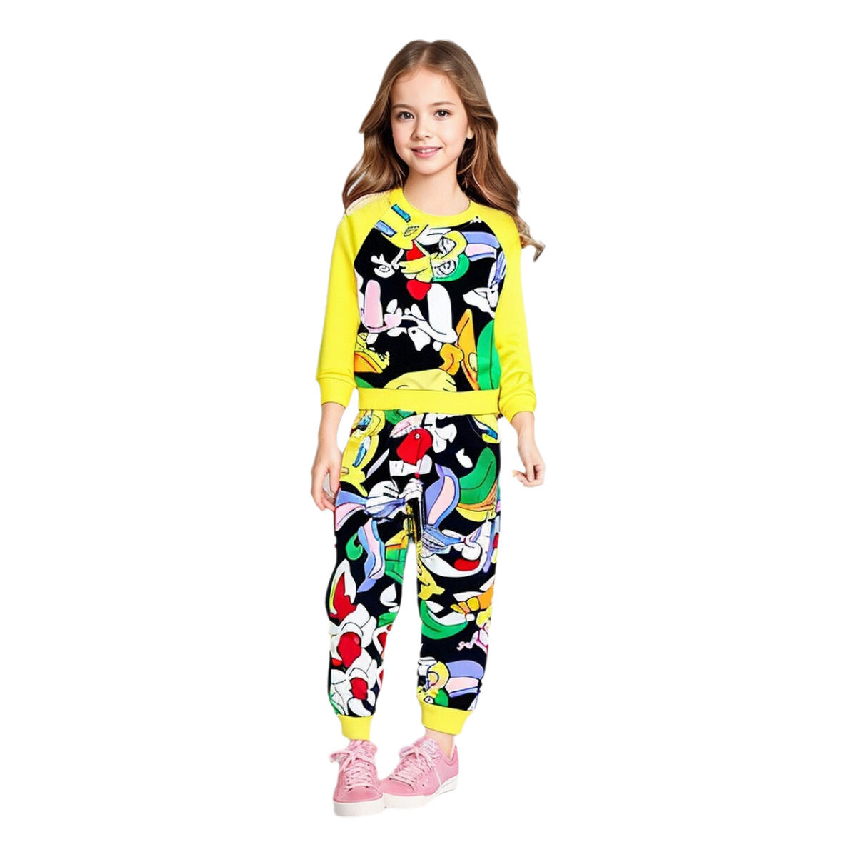 Cross-border a generation of foreign trade children's suit boys and girls 2 sets of children's sports leisure sportswear