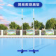 Blue (simple model) jumping high frame