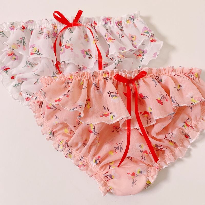 Male Male Wear Couple Chiffon Lolita Sexy Musarine College Student Puppet Briefs Ladies Briefs Lady Panties