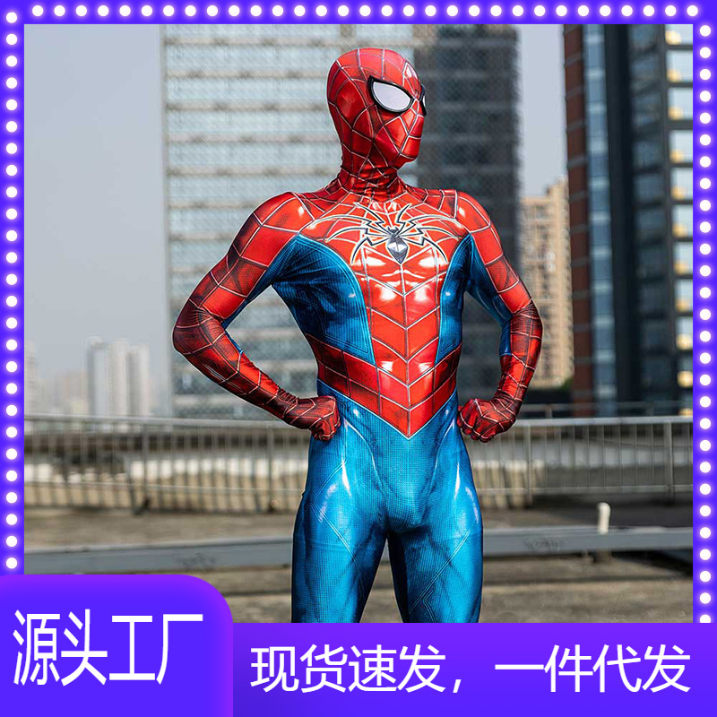 2021 New Spider-Man Mark Iv All-Inclusive Bodysuit Cos Cosplay Costume Headgear Separation