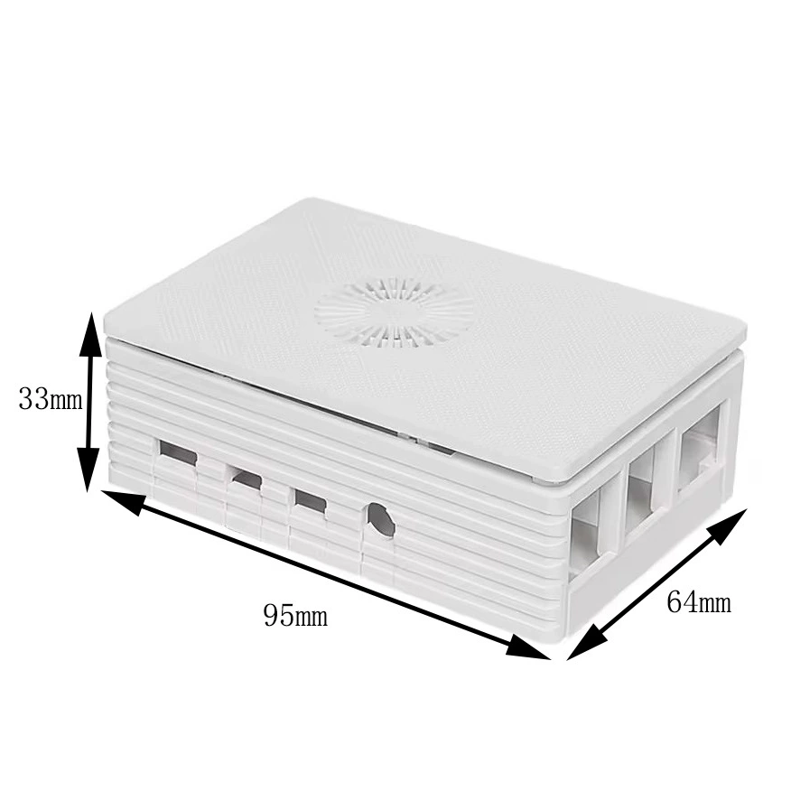 Корпус-радиатор для Raspberry Pi 4B с вентилятором для материнской платы, комплект защитного литого кожуха