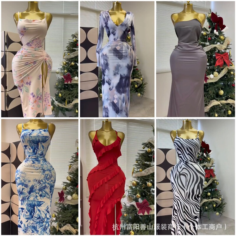 Sheindress Dress Summer Sexy Miscellaneous Styles European, American, and Southeast Asian Cross-Border Fashion Long Dress Factory Direct Wholesale Sheindress Dress Summer Sexy Miscellaneous Styles European, American, and Southeast Asian Cross-Border Fashion Long Dress Factory Direct Wholesale
