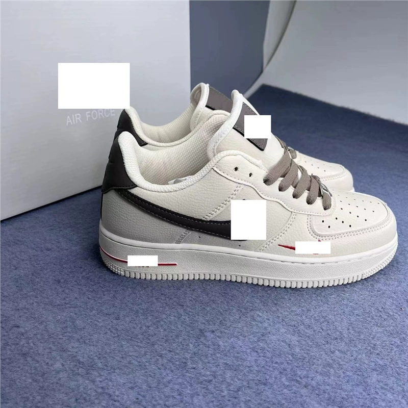 Pure Original Air Force One Coffee Low Af1 Lychee Casual Same Style Trendyy Couple Sports Sneakers Versatile for Men and Women