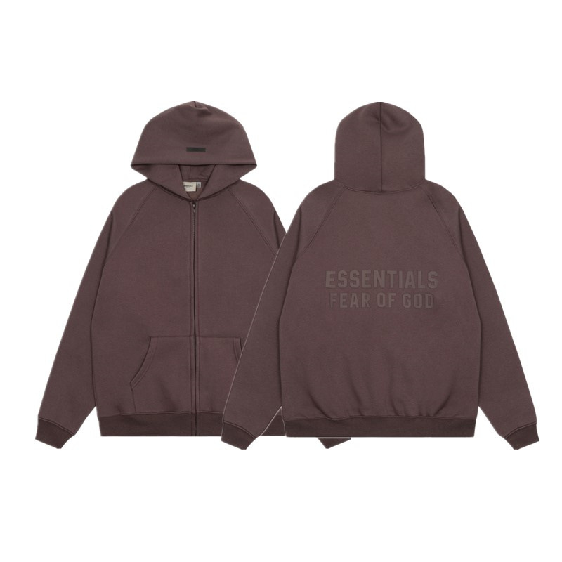 FOG ESSENTIALS letras de silicona estereoscópica hombres y mujeres americanos camisa con sudadera con sudadera con sudadera image 56
