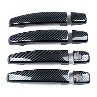 Other Automotive Exterior Supplies | Handle Decoration Sticker Door - double-hole-carbon-fiber