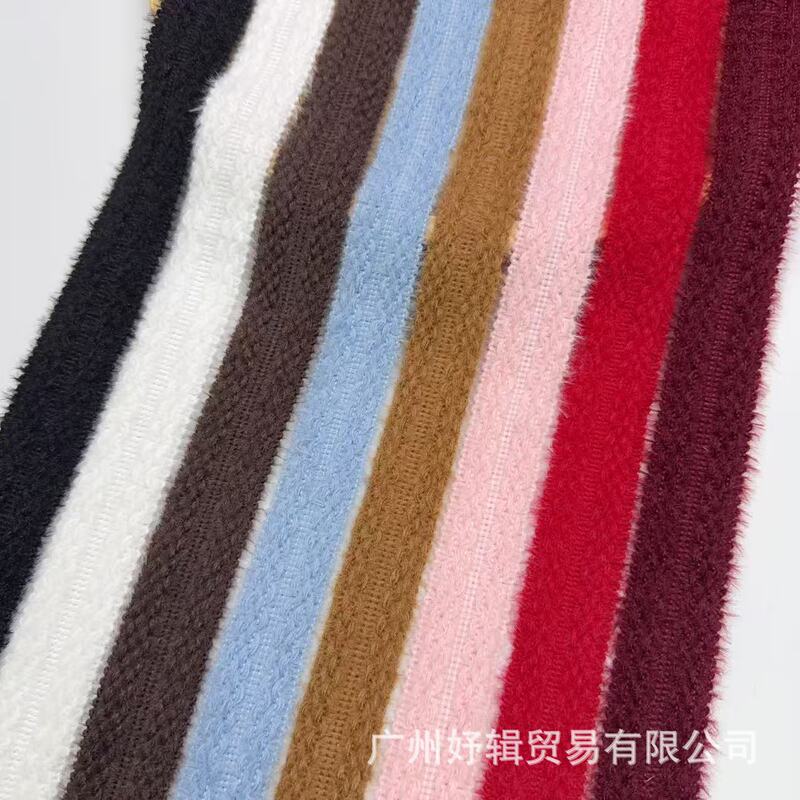 Factory Direct Sale 3cm Faux Mink Fur Trim Autumn and Winter Sweater Coat Chanel-Style Lace Trim Wide Lace Factory Direct Sale 3cm Faux Mink Fur Trim Autumn and Winter Sweater Coat Chanel-Style Lace Trim Wide Lace