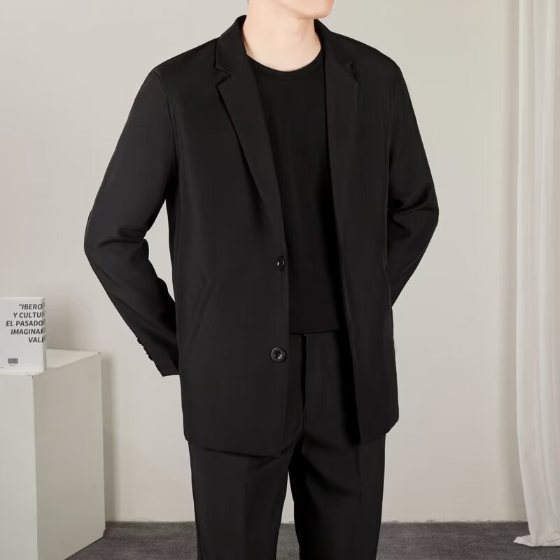 休闲西服外套男生秋季韩版潮流商务百搭港风ins痞帅小西装单外套